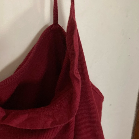 Red ASOS camisole cotton with ruffle plus size - Picture 4 of 6